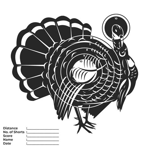 Turkey Pattern Target Printable Get Your Free Printable Turkey Targets
