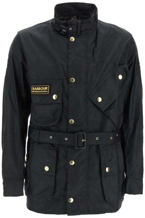 Barbour International International Original Wax Jacket In Black Modesens