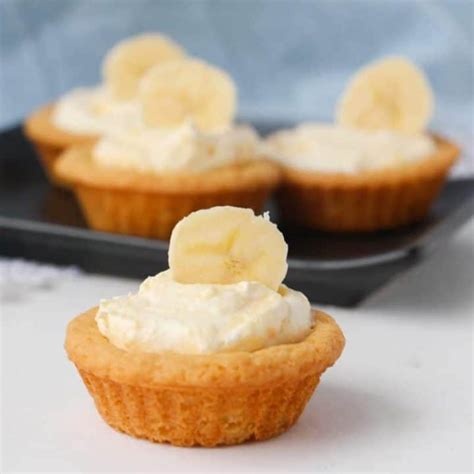 Easy Banana Cream Cookie Cups With Banana Pudding Recipe
