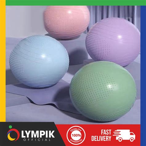 Olympik 55cm Explosion Proof Premium Pastel Colored Fitness Gym Exercise Yoga Ball Shopee