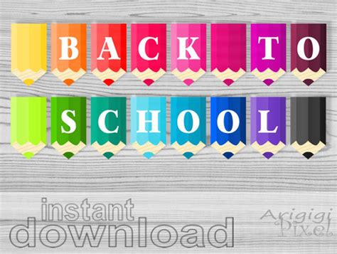 Back To School Classroom Banners Printable Banners Etsy