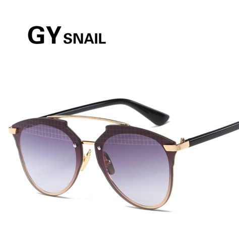 Gysnail Classic Round Mirror Sunglasses Fashion Brand Designer Womenmen Uv400 Real Sun Glasses