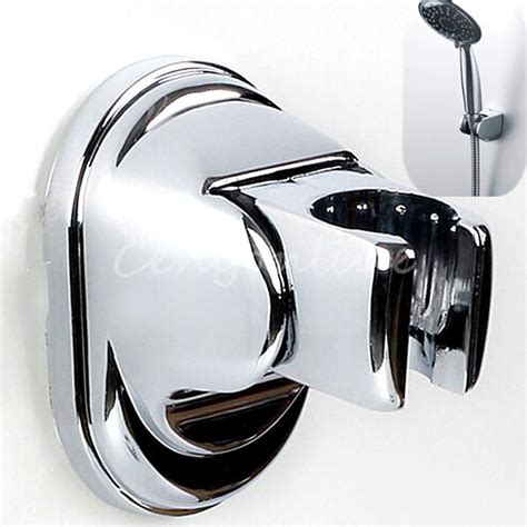 Adjustable Chrome Bathroom Shower Head Bracket Wall Mounted Holder With