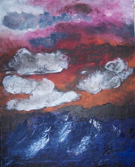 The Gathering Storm Original Abstract Painting By Nancy Denommee From