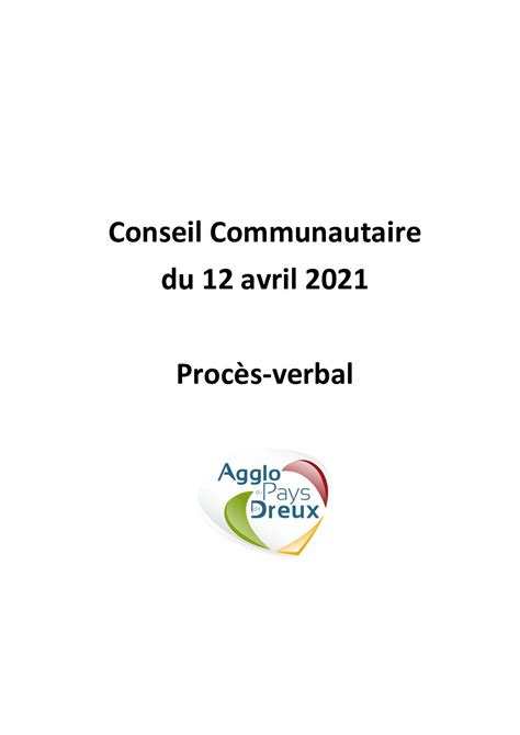 Calaméo Pv Du Conseil Communautaire Du 120421