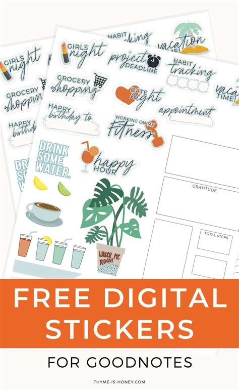 For more convenient navigate, open the folder with the saved stickers in the second window; Free Digital Stickers for Goodnotes | Digital planner ...