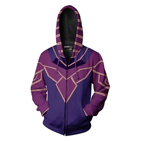 Yu Gi Oh Hoodie Jacket Dark Magician Male 3d Zip Up Hoodies Jacket