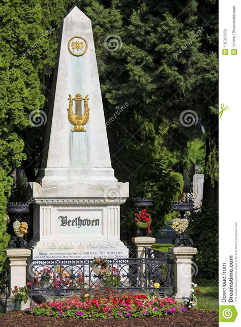 Grave Of Ludwig Von Beethoven In Vienna Editorial Photo