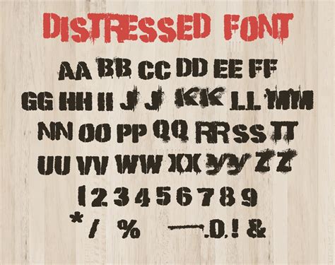 Distressed Font Svg Distressed Alphabet Letters Svg Grunge Etsy