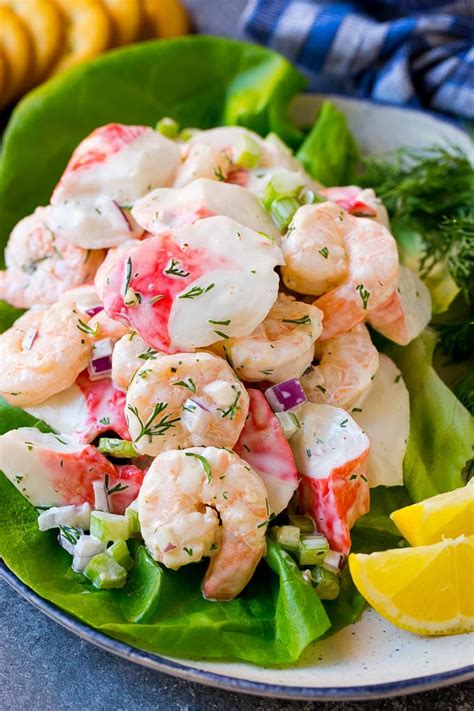 Featuring corn, eggs, rice, and cucumber, this russian salad version is comforting, filling, and really easy & quick to make! Seafood Salad - Dinner at the Zoo