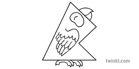 uregelmæssig femkant 02 smuk polygon figurer matematik papegøje fugl