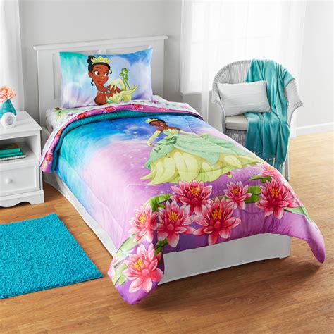 Disney princess bedding, popular in the disney bedding collection is generally done in the colors of pink, lavender, and white, and is very girly and disney princess gateway to dreams twin bedding comforter set. Princess Tiana Bed Set | Tyres2c