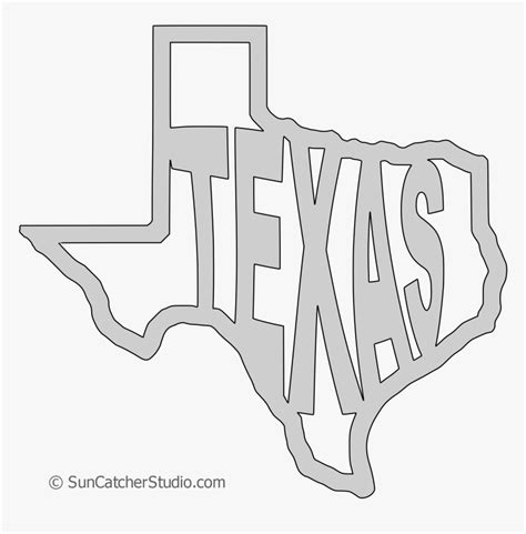 Stencil Texas Shape Template Hd Png Download Transparent Png Image