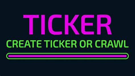 Ticker for After Effects - YouTube