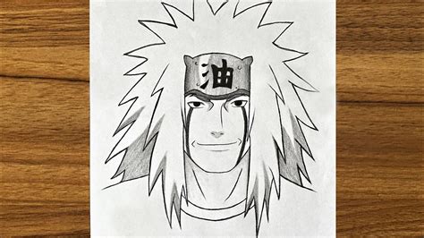 How To Draw Jiraiya Step By Step How To Draw Anime Easy Drawing