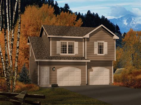 Two bedroom house with garage. Alec Two-Car Apartment Garage Plan 058D-0146 | House Plans ...