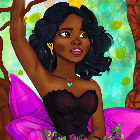 Beautiful Black Fairy Princess Graphic Design · Creative Fabrica