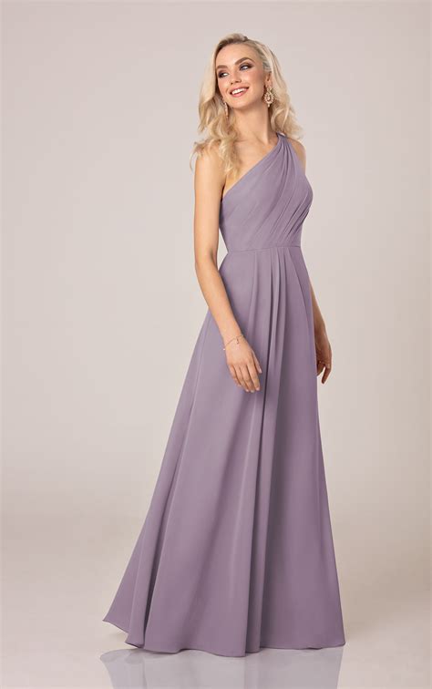 But before, they must choose one color of dress which will emphasize their features. Simple One-Shoulder Bridesmaid Dress with Ruching ...