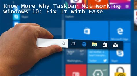 Troubleshoot Taskbar Not Working Windows 10 With Easy Solution