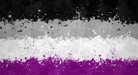 Download Asexual Flag Splash Abstract Art Wallpaper
