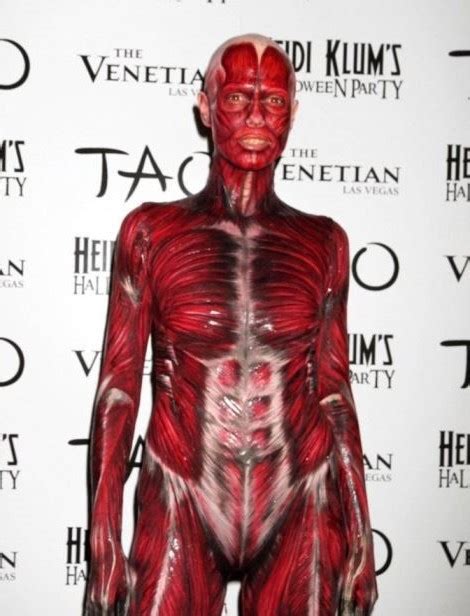 Heidi Klum Body Paint Halloween Nude Women Pics