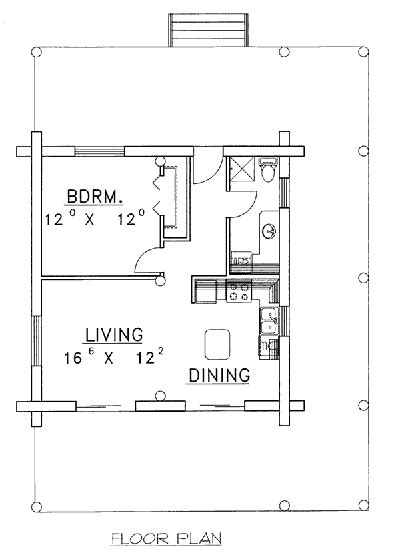 Hunting Cabin Floor Plan 87063 Tiny House Floor Plans Cabin Floor