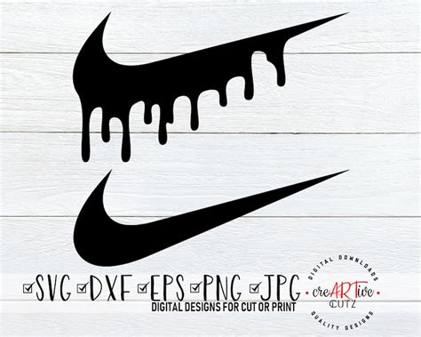 Nike Drip Svg Nike Dxf Just Do It Nike Cut File Vector Etsy