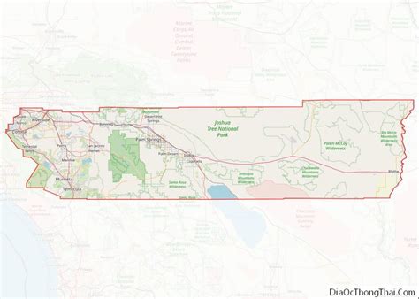 Map Of Riverside County California