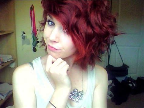 Image Alternative Cute Emo Girl Red Hair