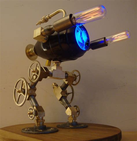 Steampunk Lamp Based On Robocop Robot Ed 209 Lots Of Etsy