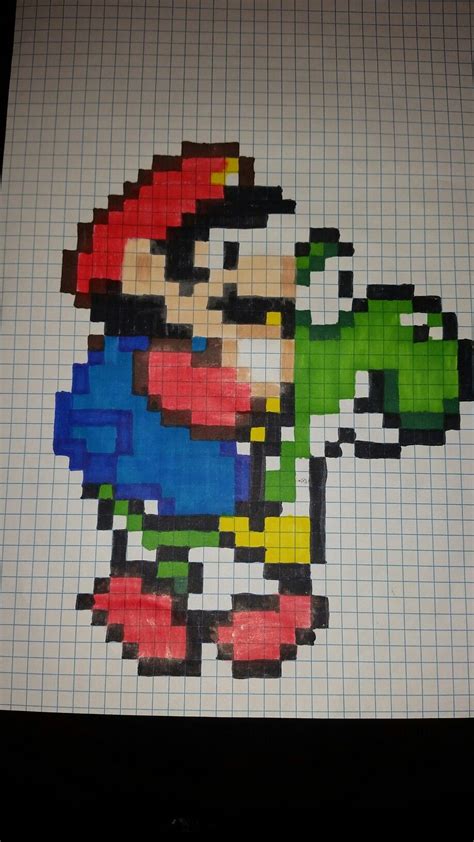 Píxeles cuadrados pixelchen patrón textura pixel art bordado diseño aprender. Mario y yoshi pixel art | Dibujos en cuadricula, Dibujos ...