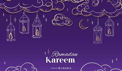 Ramadan Seasonal Background Design Vector Download