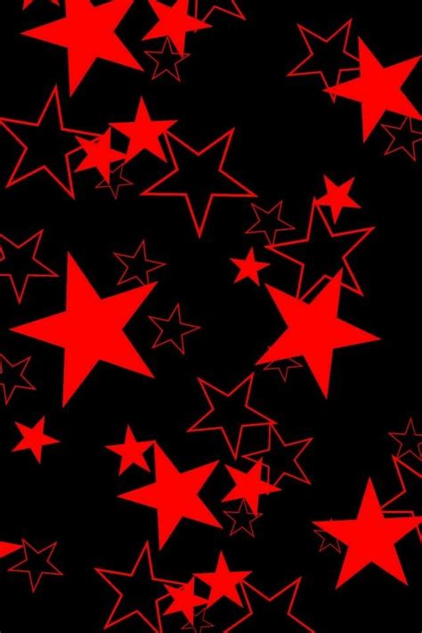 Many Red Stars Are Flying In The Air