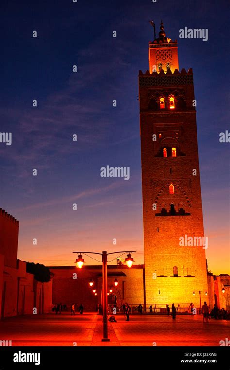 Le Minaret De La Koutoubia à Marrakech Nstruite Au 12ème