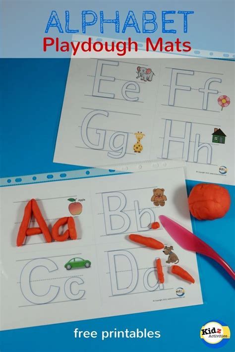 Free Printable Alphabet Playdough Mats Kidz Activities Preschool