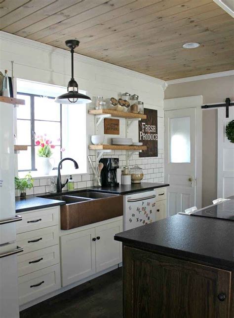One kitchen ceiling light that works with just about every style? Trending Wood Ceiling Treatments Beams Planking