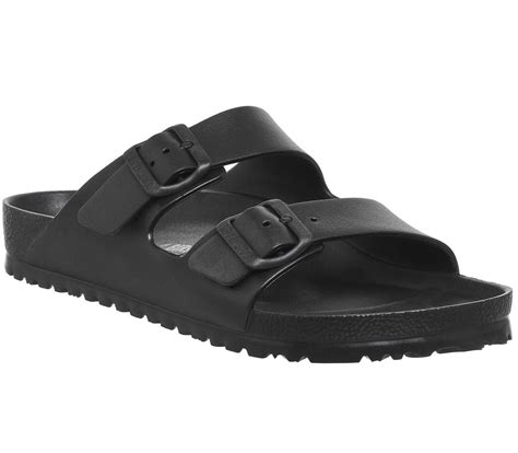Birkenstock Synthetic Arizona Two Strap Sandals In Black For Men Lyst