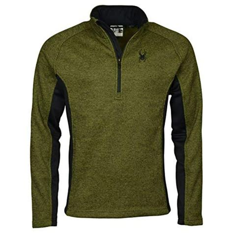 Spyder Spyder Mens Half Zip Outbound Sweater Jacket L Green