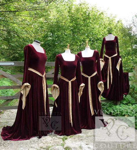 Medieval Gown Lotr Dress Celtic Pagan Handfasting Small Xlrg Bridesmaid Wedding En 2020