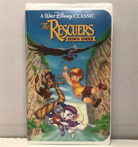 Disneys The Rescuers Down Under Vhs Video Tape Black Diamond Buy Get