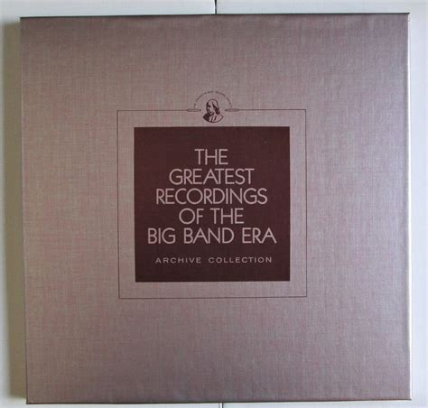 The Greatest Recordings Of The Big Band Era 2 Lp Box Set Coloured