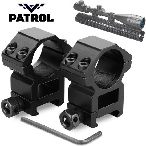 Patrol 2pcs Medium Profile 1254mm Riflescope Mount Rings For 20mm