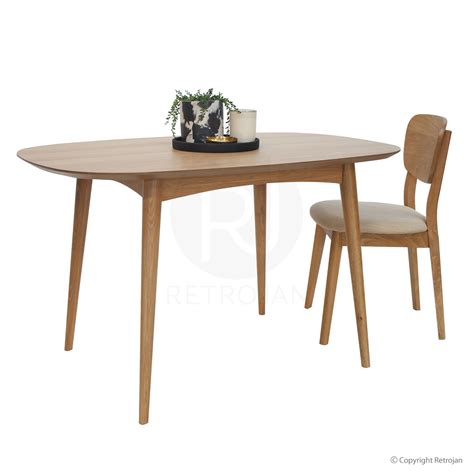 Vaasa Freidrich Scandinavian Style 4 Seater Dining Table Oak