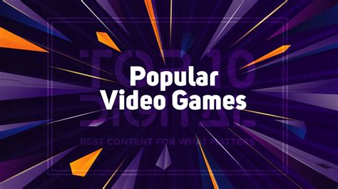 Top 10 Popular Video Games Right Now Top10digital