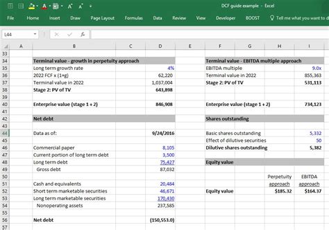 Wacc Excel Template