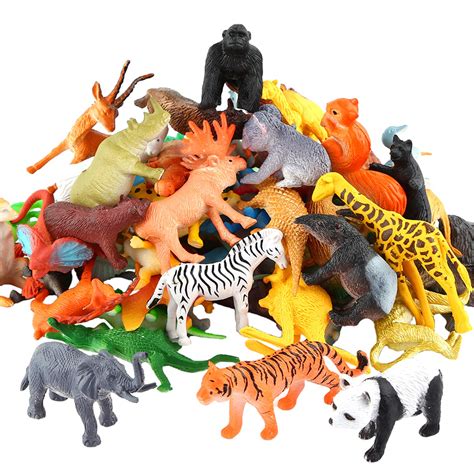 Animals Figure54 Piece Mini Jungle Animals Toys Setvalefortoy
