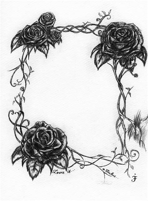 Roses With Vines Drawing At Getdrawings Free Download