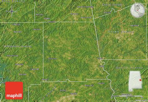 Satellite Map Of Chambers County