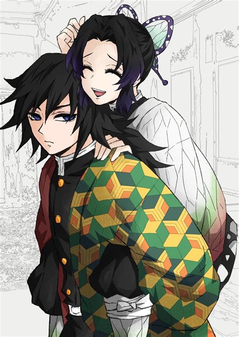 Giyu Tomioka And Shinobu Kocho Kimetsu No Yaiba Fan A