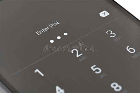 Entering Pin On Android Phone Editorial Stock Image Image Of Macro